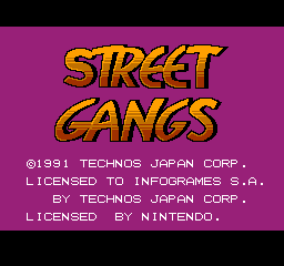 Street Gangs Title Screen